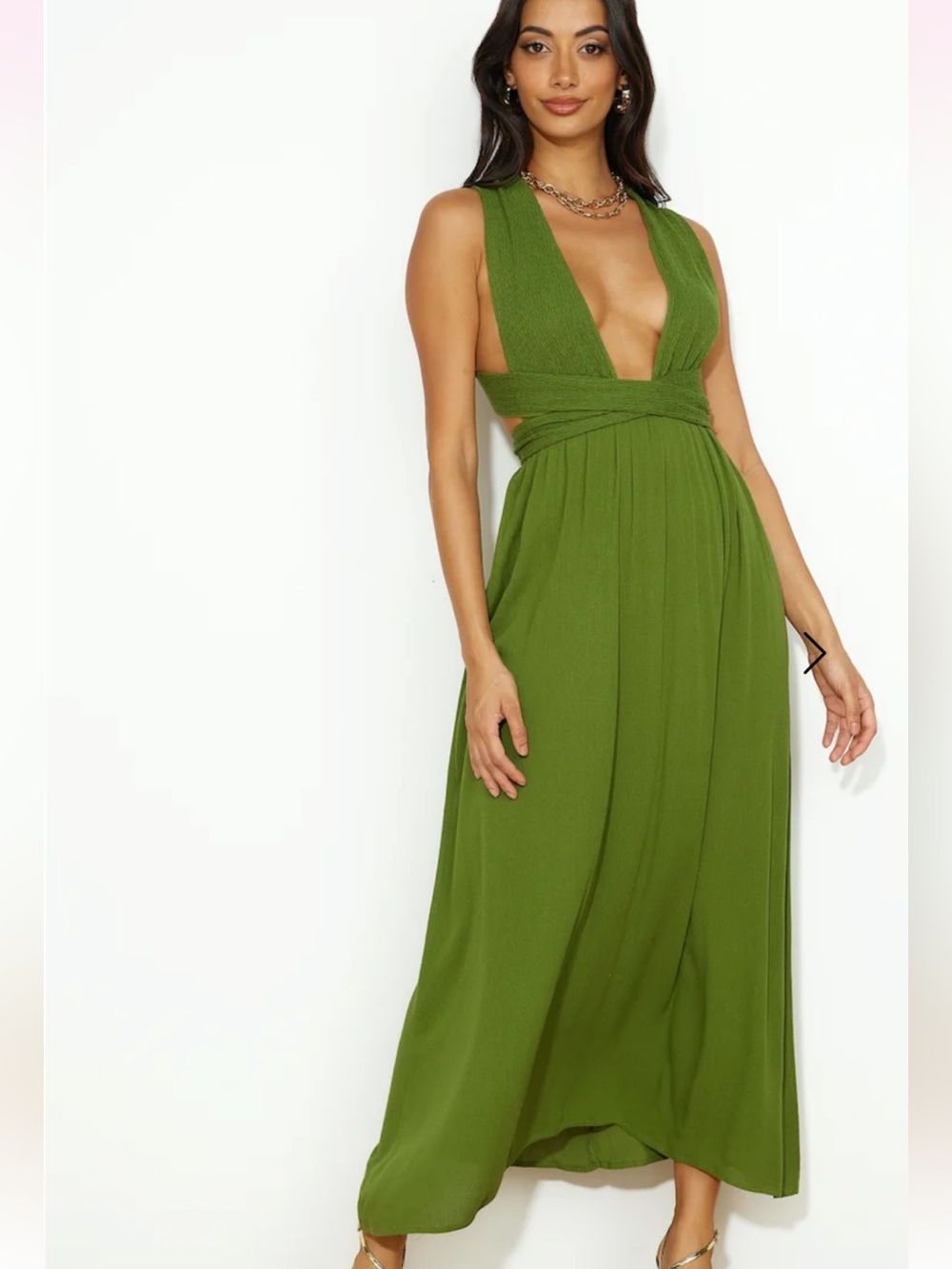 Free Me Maxi Dress Green